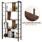 Costway 4-Tier Bookcase Industrial Bookshelf Floor Standing Storage Rack